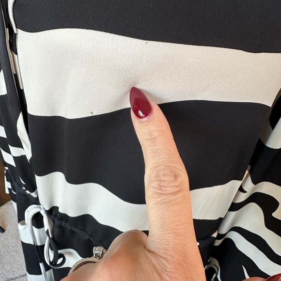 Diane von Furstenberg Freya Zebra-Print Drawstring Silk Dress DVF - Picture 7 of 15